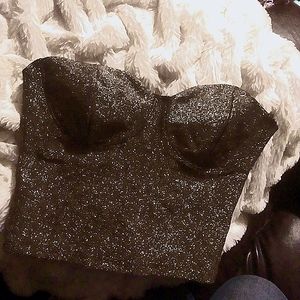 Gold flake bustier